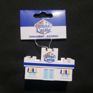 White Castle Ornament Christmas Holiday New Ruz